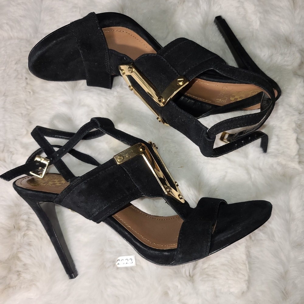 Black Vince Camuto Black Sandal sz 9M